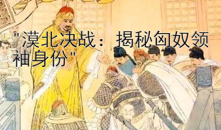 漠北决战：揭秘匈奴领袖身份