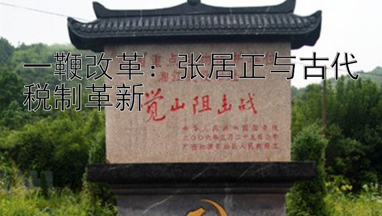 一鞭改革：张居正与古代税制革新