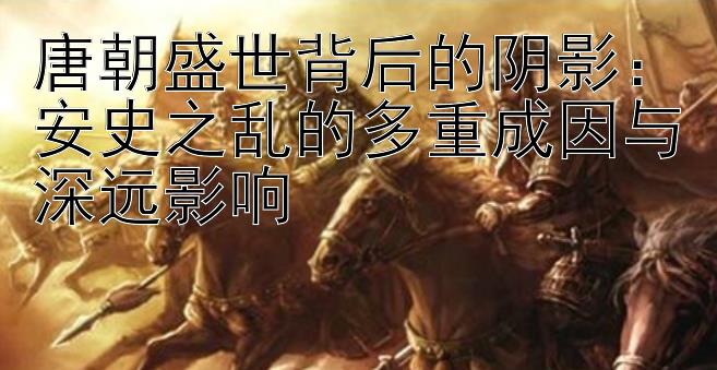 唐朝盛世背后的阴影：安史之乱的多重成因与深远影响