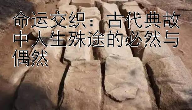 命运交织：古代典故中人生殊途的必然与偶然