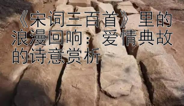 《宋词三百首》里的浪漫回响：爱情典故的诗意赏析